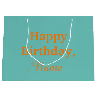 Personalised Modern, Chic Happy Gift Bag