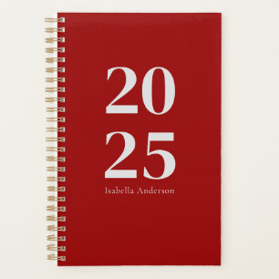 Personalised Modern Chic Red Wine Monthly/Weekly Planner