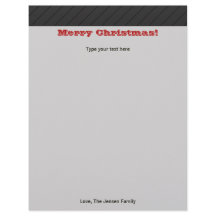 Personalised Modern Christmas Holiday Stationary