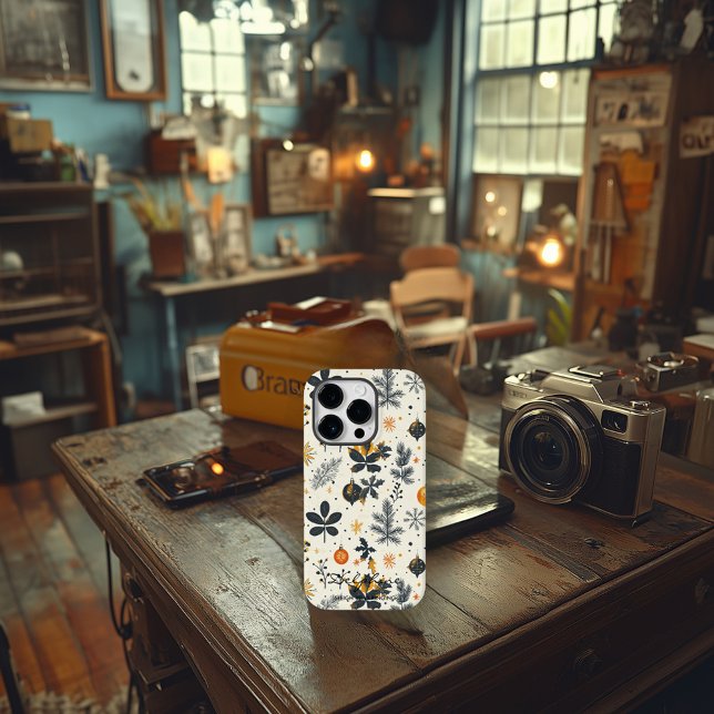 Personalised Modern Christmas Ornaments Case-Mate iPhone Case (Creator Uploaded)