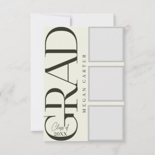 Personalised Modern Class of 2025 Graduation Card