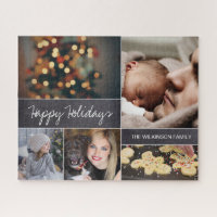 Personalised Modern Collage Photo Puzzle for Famil