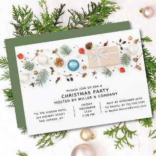 Personalised Modern Corporate Christmas Party Invitation