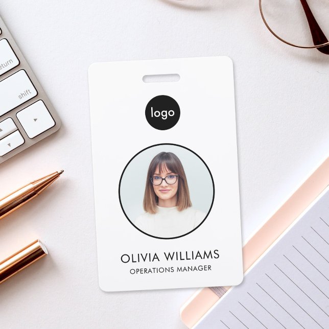 Personalised Modern Custom Employee Photo ID ID Badge (Creator Uploaded)