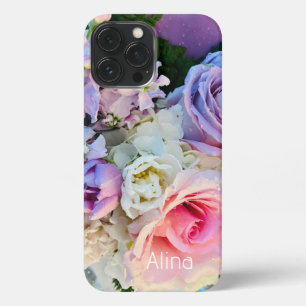 Personalised Modern , Cute Rose iPhone iPhone 13 P Pro Max Case