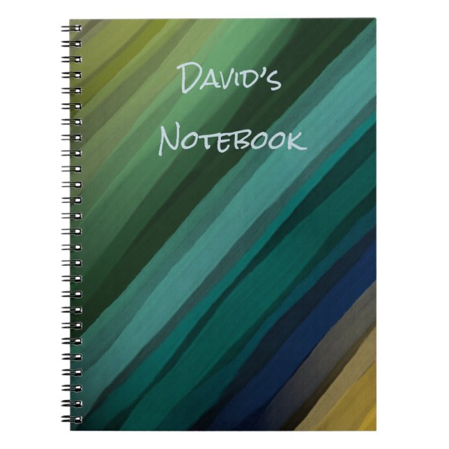 Personalised Modern Design Spiral Notebook (Front)
