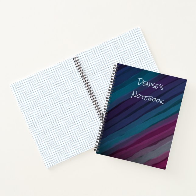 Personalised Modern Design Spiral Notebook (Inside)
