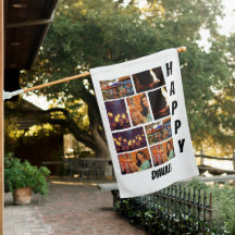 Personalised Modern Diwali 9 Photo Collage