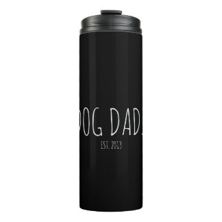Personalised Modern Dog Dad Thermal Tumbler