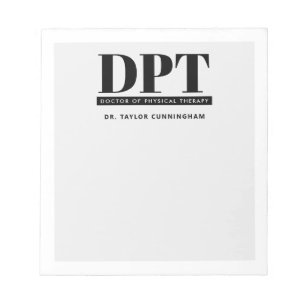 Personalised Modern DPT Doctor of Physical Therapy Notepad