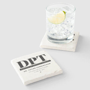 Personalised Modern DPT Doctor of Physical Therapy Stone Coaster