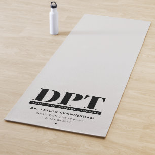 Personalised Modern DPT Doctor of Physical Therapy Yoga Mat
