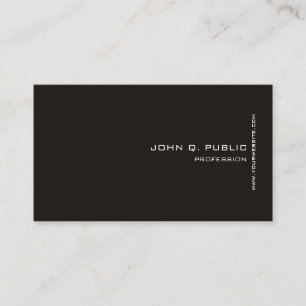 Personalised Modern Elegant Black White Template Business Card