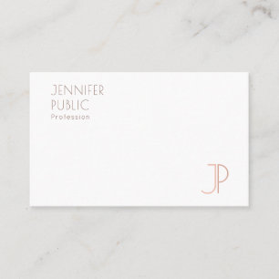 Personalised Modern Elegant Monogram Template Business Card