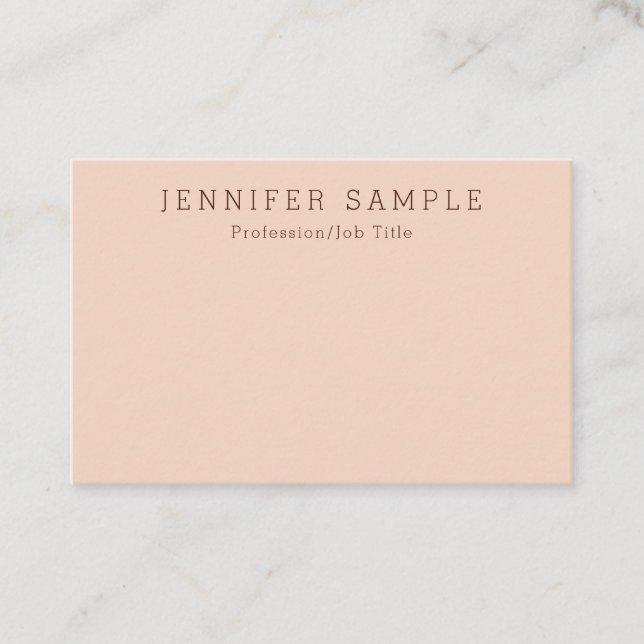 Personalised Modern Elegant Simple Template Business Card (Front)