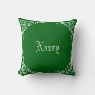 Personalised Modern Elegant Typography Name  Cushion