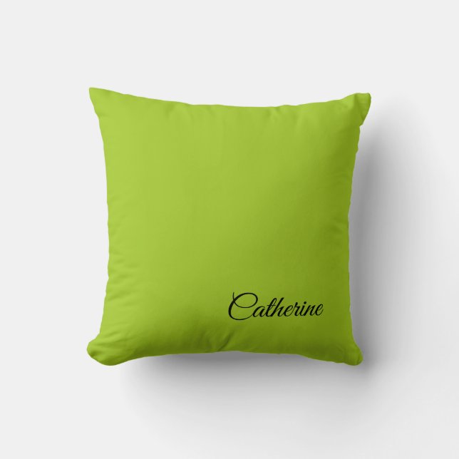 Personalised Modern Elegant Typography Name Cushion (Front)