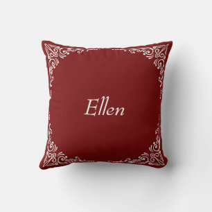 Personalised Modern Elegant Typography Name  Cushion