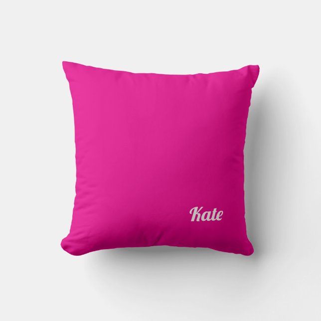 Personalised Modern Elegant Typography Name  Cushion (Front)
