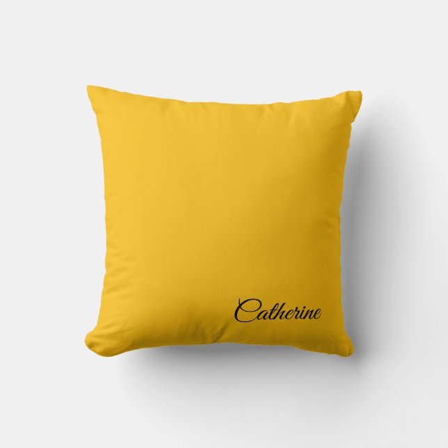 Personalised Modern Elegant Typography Name Cushion (Front)