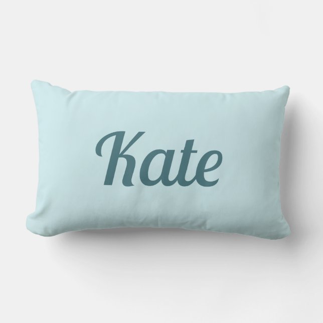 Personalised Modern Elegant Typography Name  Lumbar Cushion (Front)