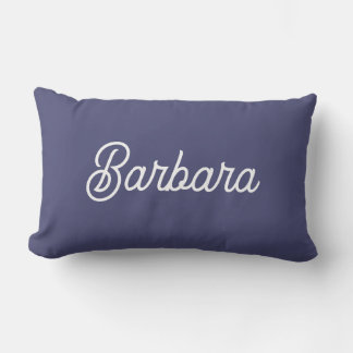 Personalised Modern Elegant Typography Name Lumbar Cushion