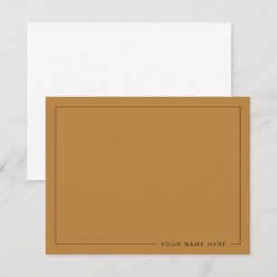 Personalised Modern Flat Note Card