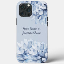 Personalised Modern Floral Dusty Blue