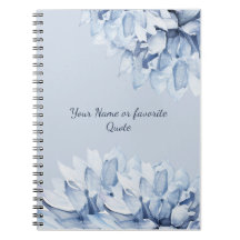 Personalised Modern Floral Dusty Blue