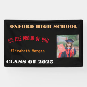 Personalised Modern graduation congratulations pho Banner