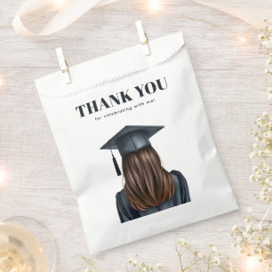 Personalised Modern Graduation Female Graduate Favour Bag