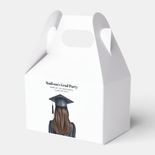 Personalised Modern Graduation Female Graduate Favour Box