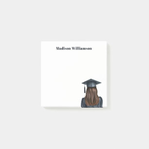 Personalised Modern Graduation Female Graduate Post-it Notes