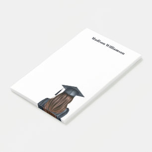 Personalised Modern Graduation Female Graduate Post-it Notes