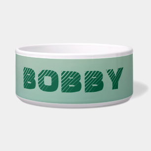 Personalised Modern Green Dog`s Name