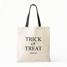 Personalised Modern Halloween Trick or Treat