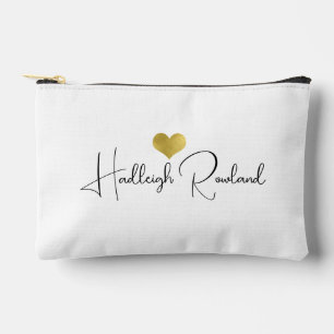 Personalised Modern Handwritten Script Name Accessory Pouch