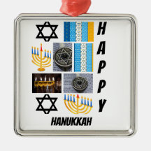 Personalised Modern Hanukkah 9 Photo Collage