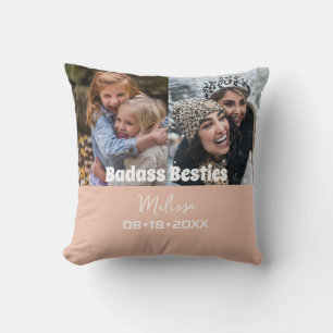 Personalised Modern Keepsake Friend Photo Cushion