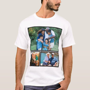 Personalised Modern Keepsake Photo Collage T-Shirt