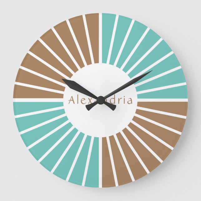 Personalised Modern  Large Clock (Front)