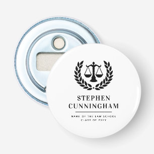 Personalised Modern Law School Graduation Bottle Opener