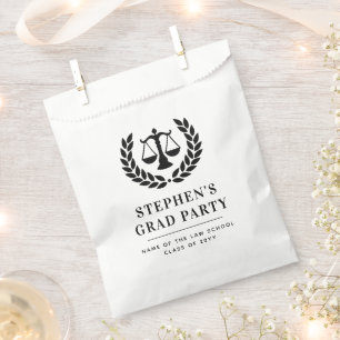Personalised Modern Law School Graduation Favour Bag