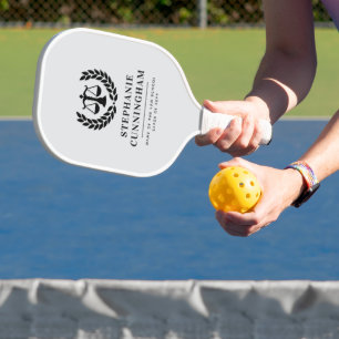 Personalised Modern Law School Graduation Pickleball Paddle