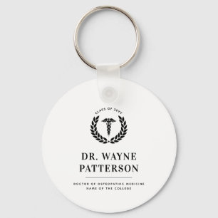 Personalised Modern Medical School Graduation Key Ring