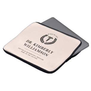Personalised Modern Medical School Graduation Laptop Sleeve