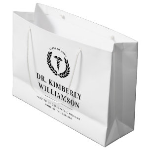 Personalised Modern Medical School Graduation Large Gift Bag