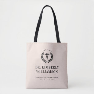Personalised Modern Medical School Graduation Tote Bag