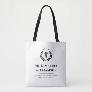 Personalised Modern Medical School Graduation Tote Bag