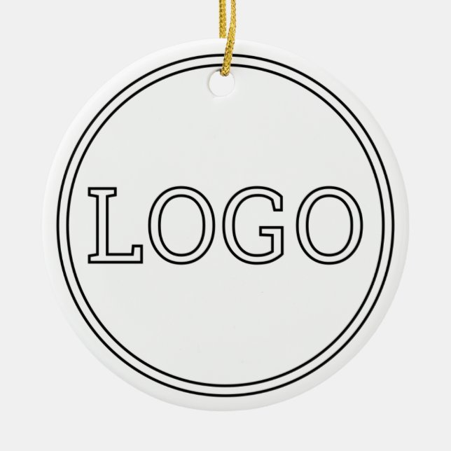 personalised Modern, Minimalist, & Elegant  Ceramic Ornament (Front)